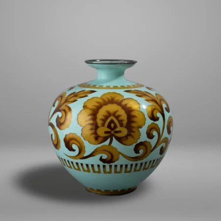 Vase en émail cloisonné