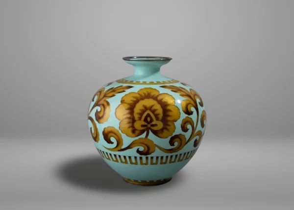 Vase en émail cloisonné