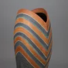 Grand vase à décor de bandes colorées – Image 4
